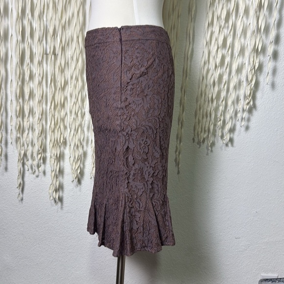 Alberto Makali Mauve Lace Peplum Hemline Size 8 - Picture 5 of 8